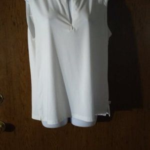 Women's Large White golf shirt